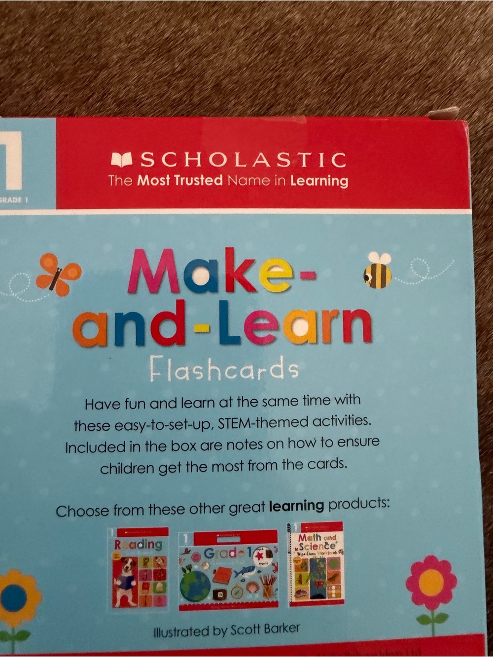 Two set of Scholastic Make-and-Learn Flashcards (red, blue, green, yellow) - Picture 3 of 3